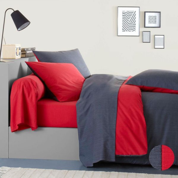 Remise 🎁 Origin Housse De Couette Bicolore En Bambou, Écorce 🎉 1