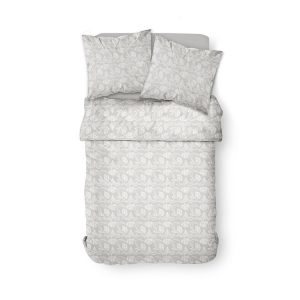Promo 😍 Today Housse De Couette 220×240 Sunshine Classygris + 2 Taies 100% Coton 57 Fils 🎁 9