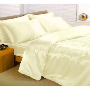 Top 10 🥰 Home Drap De Satin – Parure De Lit Satin Blanc Crème 6 Pièces 💯 6