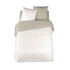 Meilleur prix ✔️ Parure Housse De Couette Carreaux En Coton 65 Fils PRICO 🔥 11