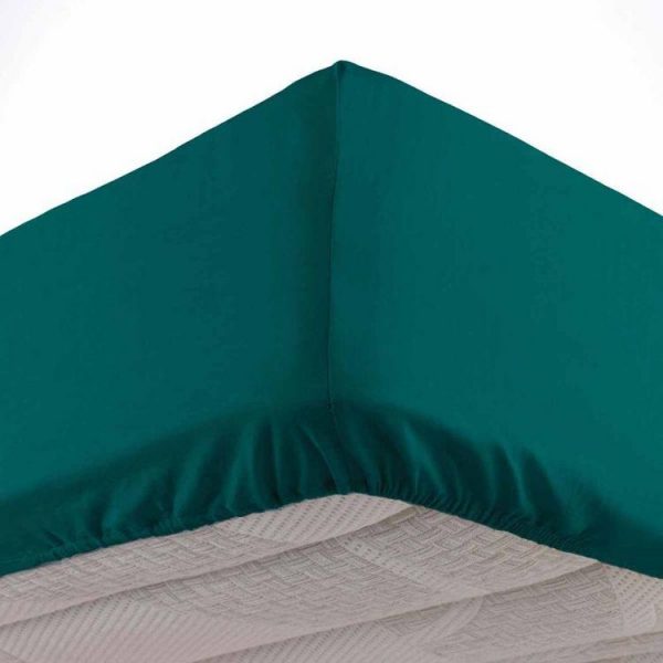 Offres 🧨 Paris Prix Drap Housse Oscar 90x190cm Emeraude 🎁 1