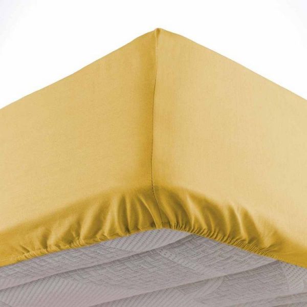 Nouveau 🔥 Paris Prix Drap Housse Oscar 140x190cm Miel ⌛ 1