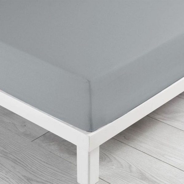 Meilleure affaire 🛒 Paris Prix Drap Housse Lina 160x200cm Gris Galet 🔔 3