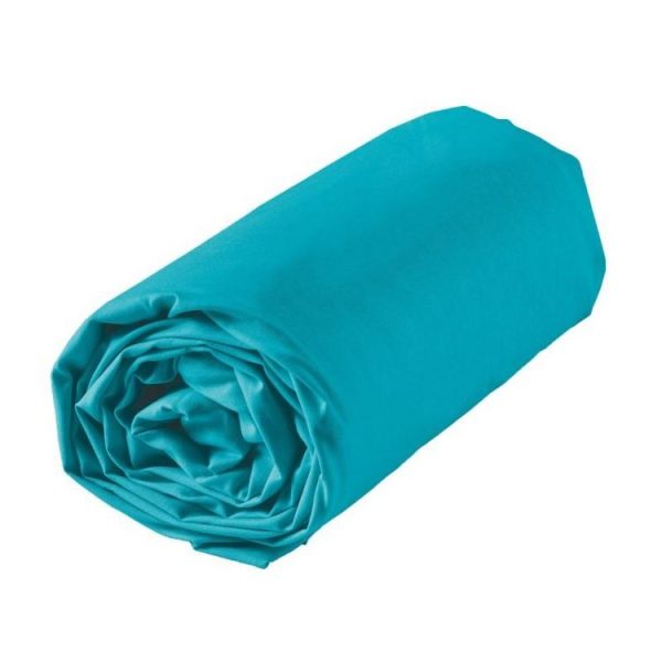 Meilleure vente 🥰 Paris Prix Drap Housse Lina 140x190cm Bleu ⌛ 3