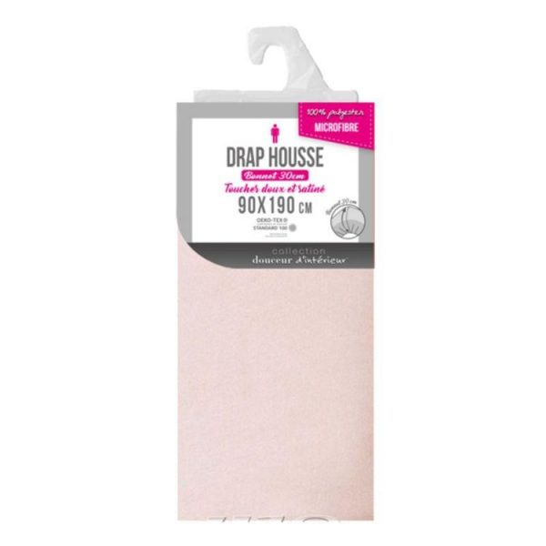 Budget 🛒 Paris Prix Drap Housse Oscar 90x190cm Nude 🔥 3