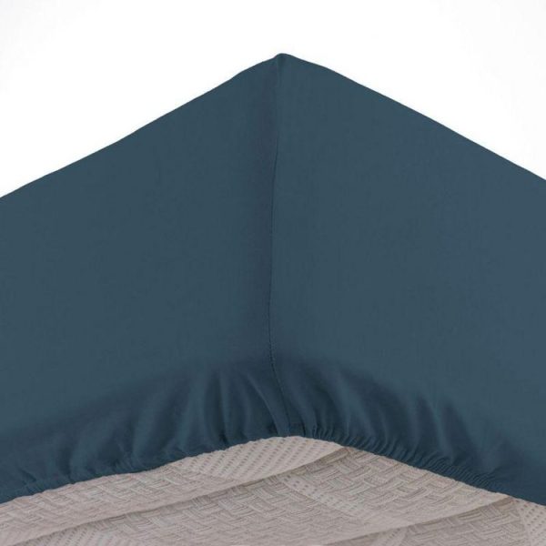 Promo 😀 Paris Prix Drap Housse Jersy 140x190cm Bleu Nuit 😀 1