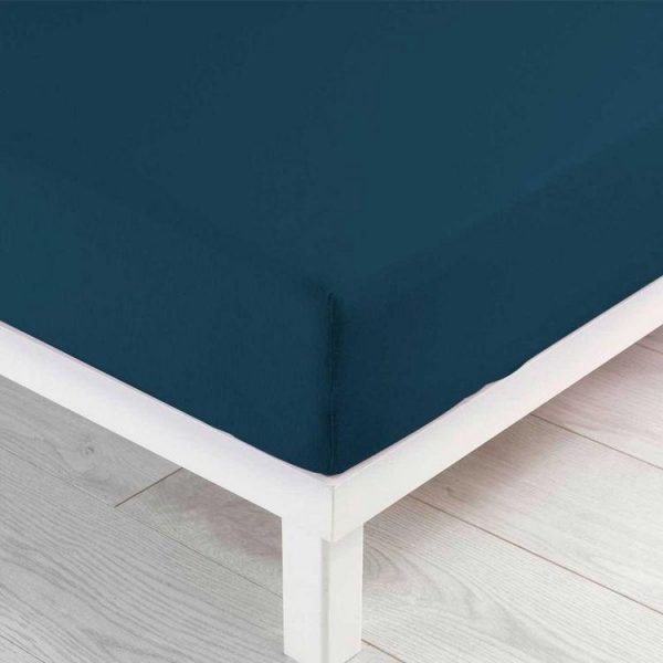 Promo 😀 Paris Prix Drap Housse Jersy 140x190cm Bleu Nuit 😀 3