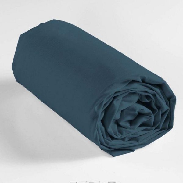 Promo 😀 Paris Prix Drap Housse Jersy 140x190cm Bleu Nuit 😀 4