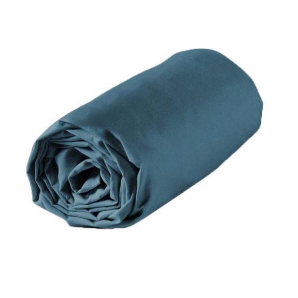 Sortie ⭐ Paris Prix Drap Housse Lina 160x200cm Bleu Nuit ⭐ 4