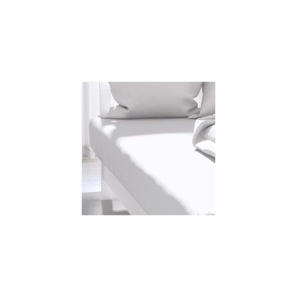 Offres 😍 ZZZ Drap Housse Uni 140×190 Cm ZZZ Blanc ⭐ 1