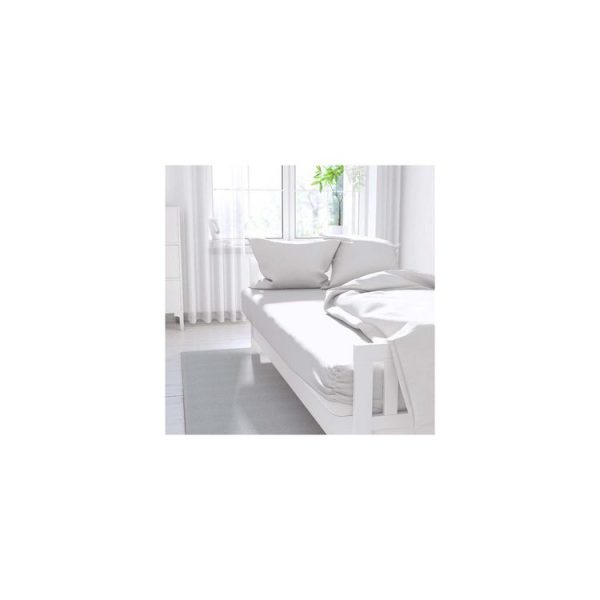 Offres 😍 ZZZ Drap Housse Uni 140×190 Cm ZZZ Blanc ⭐ 4