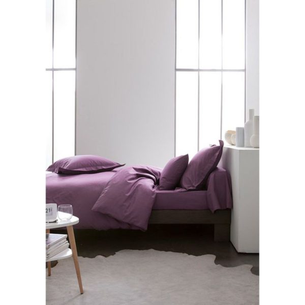 Tout neuf 🤩 Today Drap Housse Figue – 100% Coton 57 Fils – 140 X 190 Cm – Violet 😍 4