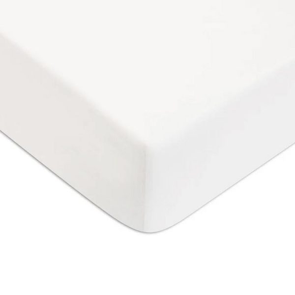 Budget 👏 FUTURE HOME Drap Housse Uni Coton 57 Fils Blanc éclatant Coton Unis 🧨 1