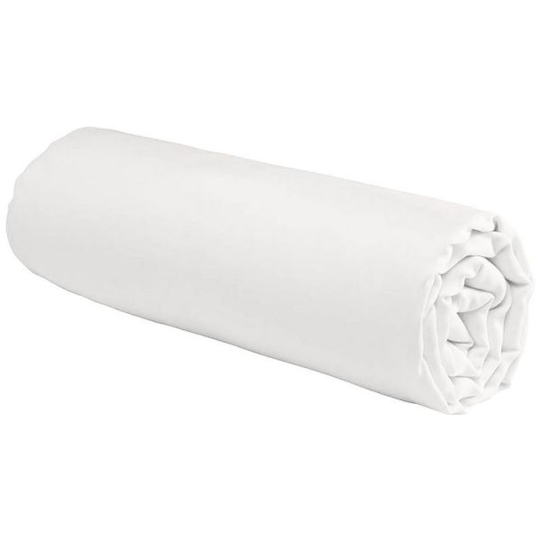 Budget 👏 FUTURE HOME Drap Housse Uni Coton 57 Fils Blanc éclatant Coton Unis 🧨 4