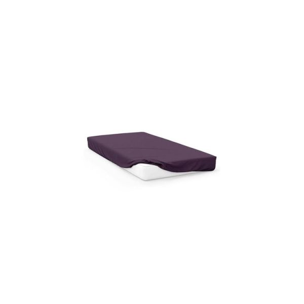 Bon marché 🔔 ZZZ Drap Housse Uni 140×190 Cm ZZZ Violine ⭐ 3