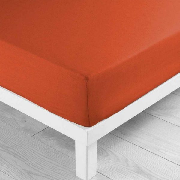 Meilleure vente 🔔 Paris Prix Drap Housse Lina 160x200cm Paprika ✨ 3