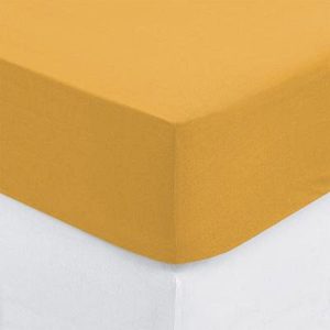 Promo 😍 Drap Housse Intérieur 160x200cm Ocre ❤️ 7