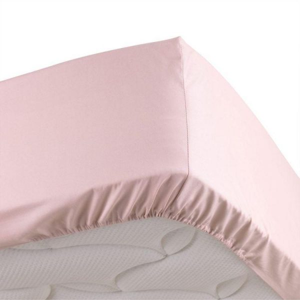 Meilleure vente ✔️ Paris Prix Drap Housse Percaline 90x190cm Rose 😍 1