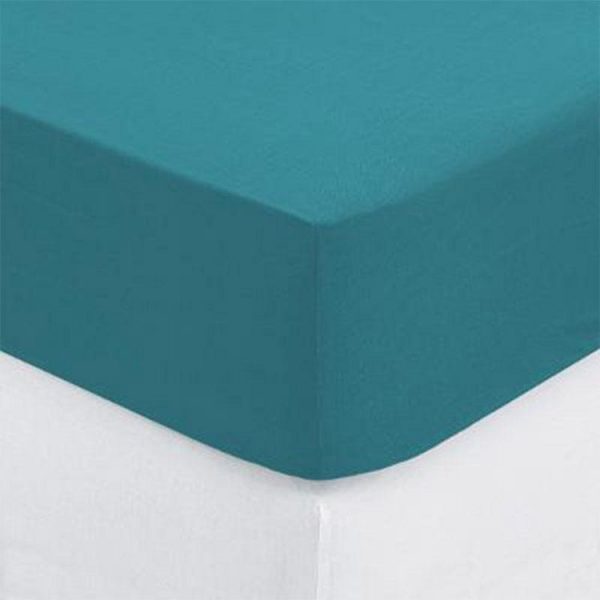 Meilleur prix 😉 Drap Housse Intérieur 160x200cm Bleu Canard 🎁 3