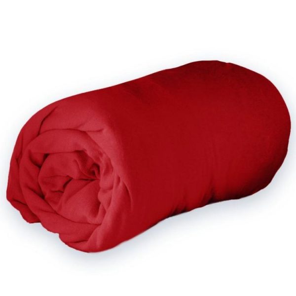Coupon 🧨 Paris Prix Drap Housse Jersy 90x190cm Rouge 😍 1
