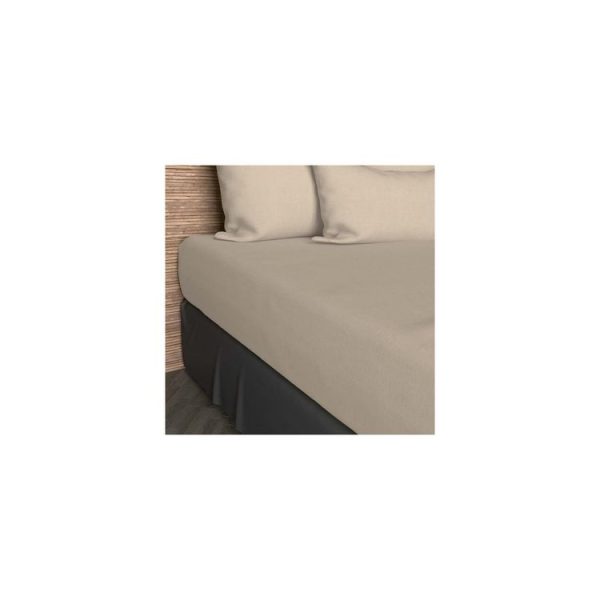 Offres 🥰 Soleil D’ocre Drap Housse 140×200 Cm En Coton 57 Fils SOLEIL D’OCRE écru 💯 1