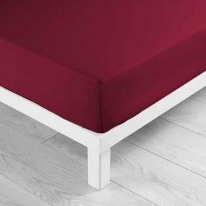 Budget 🌟 Paris Prix Drap Housse Lina 180x200cm Rouge 👍 7