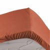 Offres ✔️ Paris Prix Drap Housse Percaline 140x190cm Terracotta ⭐ 8