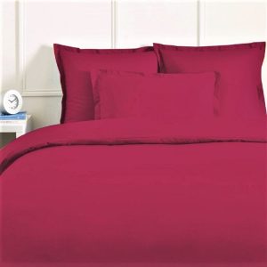 Tout neuf ❤️ FUTURE HOME Drap Housse Uni Coton 57 Fils Magenta Rose Coton Unis ⌛ 9