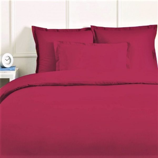 Tout neuf ❤️ FUTURE HOME Drap Housse Uni Coton 57 Fils Magenta Rose Coton Unis ⌛ 4