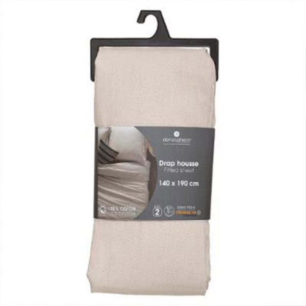 Acheter 👍 Drap Housse Intérieur 140x190cm Lin ✨ 4