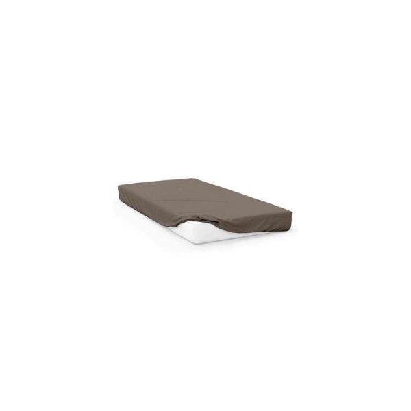 Tout neuf 🌟 ZZZ Drap Housse Uni 160×200 Cm ZZZ Taupe 🧨 3