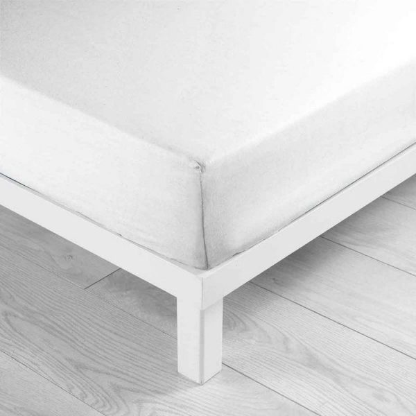 Budget 😉 Paris Prix Drap Housse En Coton Biolina 140x190cm Blanc 😍 3