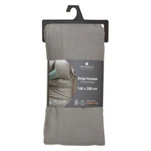 Sortie 😉 Drap Housse Intérieur 160x200cm Gris 😀 9