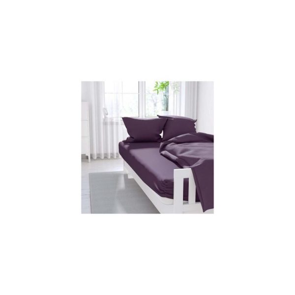 Tout neuf 🧨 ZZZ Drap Housse Uni 160×200 Cm ZZZ Violine 🌟 4