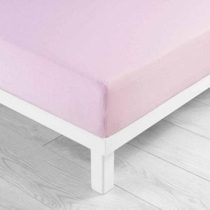 Bon marché 🔔 Paris Prix Drap Housse Jersy 160x200cm Rose Clair 🎉 7