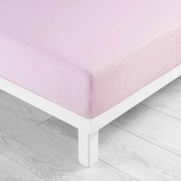 Bon marché 🔔 Paris Prix Drap Housse Jersy 160x200cm Rose Clair 🎉 3