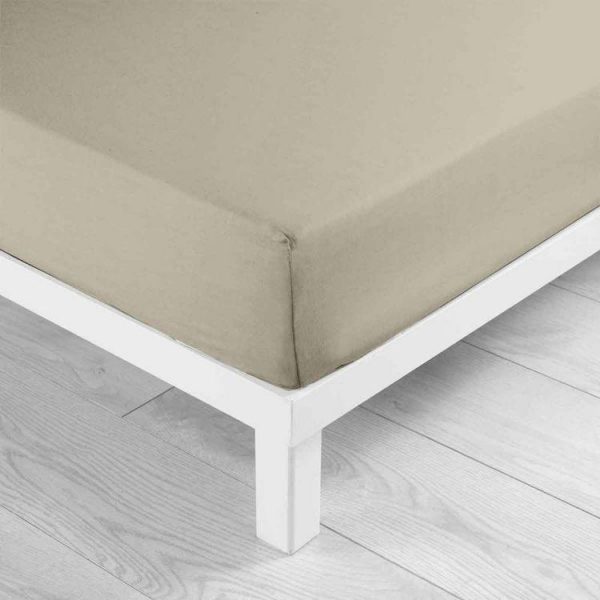 Sortie 🌟 Paris Prix Drap Housse En Coton Biolina 140x190cm Taupe ✨ 3