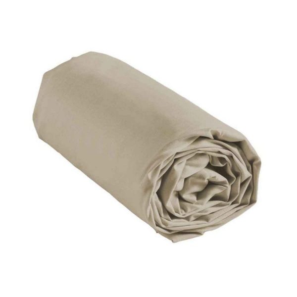 Sortie 🌟 Paris Prix Drap Housse En Coton Biolina 140x190cm Taupe ✨ 4