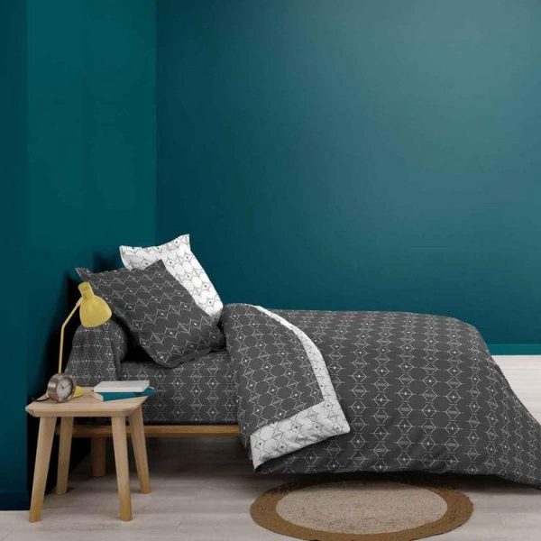 Tout neuf 🧨 Paris Prix Drap Housse En Coton Aristide 140x190cm Anthracite 🎉 3