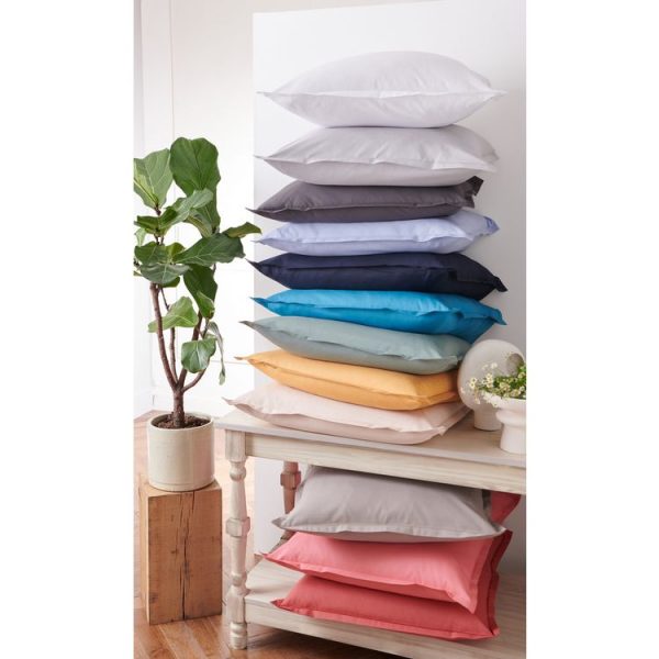 Budget ⌛ ACTUEL Taie D’oreiller Unie En Coton 57 Fils – Collection Permanente ❤️ 3