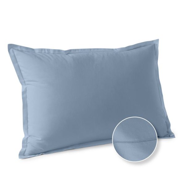 Budget ⌛ ACTUEL Taie D’oreiller Unie En Coton 57 Fils – Collection Permanente ❤️ 5