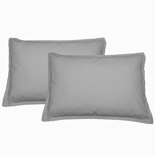 Promo 👏 Sensei Maison Lot De 2 Taies D’oreiller En Coton Lavé Biologique ORGANIKA ⭐ 5