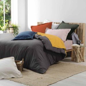 Promo 🎁 Paris Prix Taie De Traversin Percaline 85x185cm Terracotta 🎁 9
