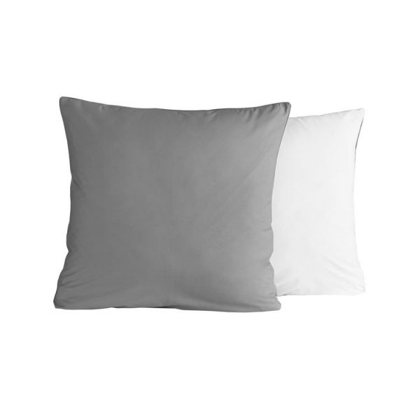 Meilleure vente 😍 Sensei Maison 2 Taies D’oreiller Bicolores En Percale Coton DOZMARY 😀 5