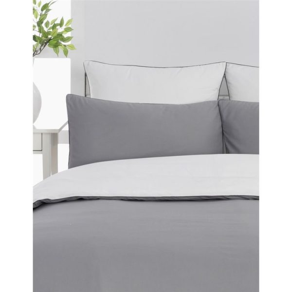 Meilleure vente 😍 Sensei Maison 2 Taies D’oreiller Bicolores En Percale Coton DOZMARY 😀 6