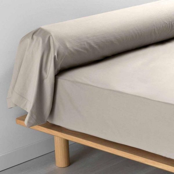 Vente flash ⌛ Paris Prix Taie De Traversin Percaline 85x185cm Lin 😀 1