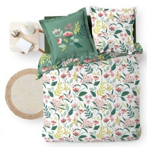 Offres 🥰 Paris Prix Parure De Lit 3 Pièces Stessy 240x220cm Vert ⭐ 9