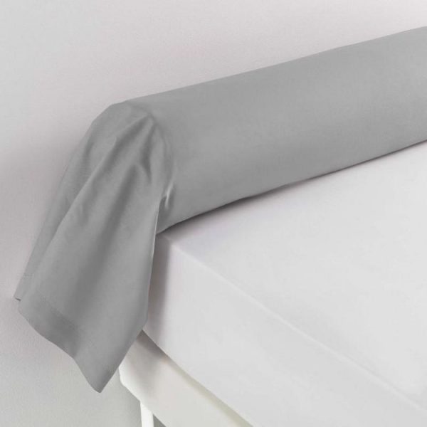 Vente flash 🎉 Paris Prix Taie De Traversin Lina 85x185cm Gris Galet 🌟 1