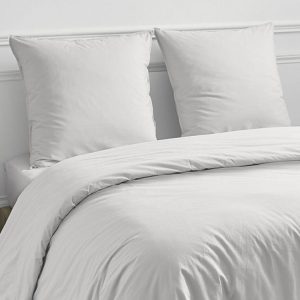 Grosses soldes 🎉 FUTURE HOME Taie D’oreiller Unie Coton 57 Fils Blanc éclatant 50x70cm 🤩 7