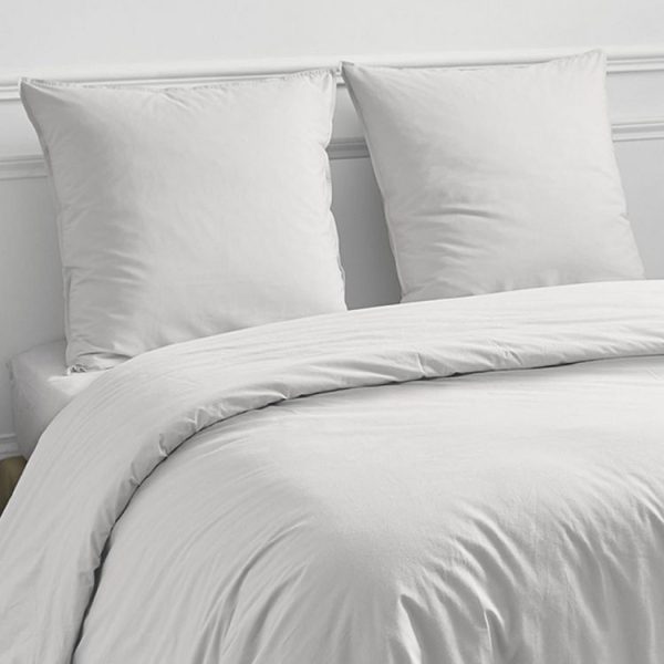 Grosses soldes 🎉 FUTURE HOME Taie D’oreiller Unie Coton 57 Fils Blanc éclatant 50x70cm 🤩 3
